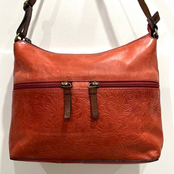 COLORADO USA. Genuine Leather, Shoulder Bag in Terracotta Colour - Picture 3 of 7